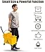 Nightcore Commercial Mop Bucket and Side Press Cleaning Wringer Portable Trolley On Wheels,All-in-one Tandem Floor Cleaning,Wavebrake. Ideal for Household,Commercial (21 Quart)