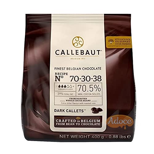 Gotas de Chocolate Meio Amargo 70,5% Cacau 70-30-38 400g - Callebaut