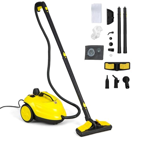 SOARS Nettoyeur Vapeur Puissant 2000W,14 Accessoires, Pression Max 5 Bar, Temp. 160°C, Chauffe Rapide 8 Min, Réservoir 1.8L, Pour...
