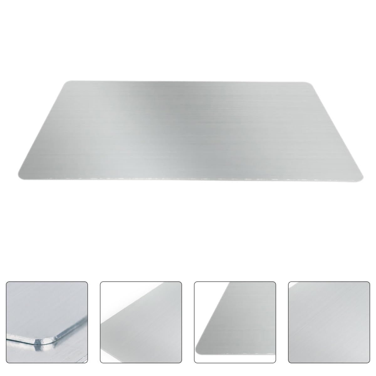 INOOMP Kühlmatte für Haustiere aus Aluminium 50x30cm Wärmeableitende Sommer Kühlplatte für Kaninchen Hunde Hamster Glatte Oberfläche Bissfest Schnell Kühlend