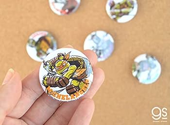 タートルズ　シールバッジ Amazon | ミュータント・タートルズ 38mm缶バッジ