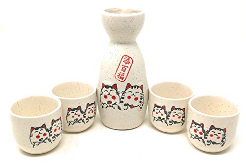 TJ Global Set da 5 pezzi per sake giapponese in