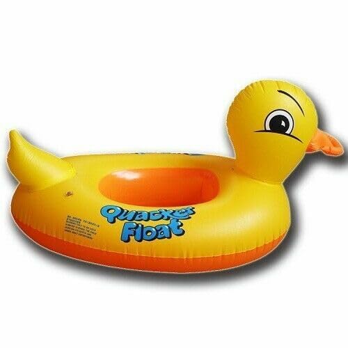 Quacker Duck Inflatable Pool Swimming Ring Floating Baby Kids Seat Beach Boa