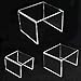 Acrylic Display Riser,Clear Display Stand for Jewelry Pedestal(6PCS)