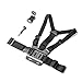 Luxebell Chest Mount Harness Strap for Gopro Hero 10 9 8 7 6 5 4 3 3+ Max Session Black Silver Fusion and Sjcam with J-Hook - Fully Adjustable Strap Size
