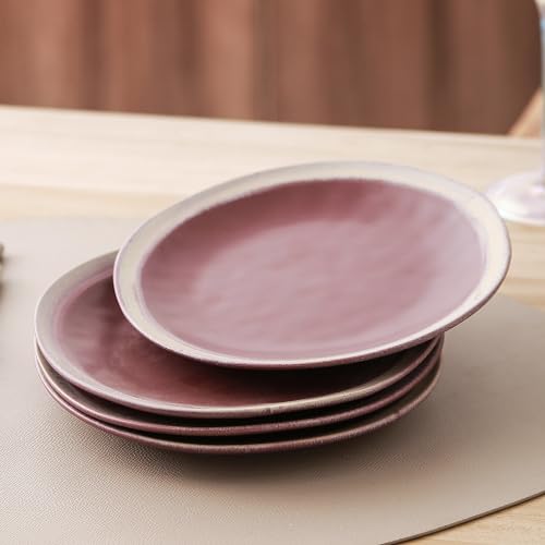 Image of Stone Lain Serafina Stoneware Dinnerware Set, 32 Piece, Wine
