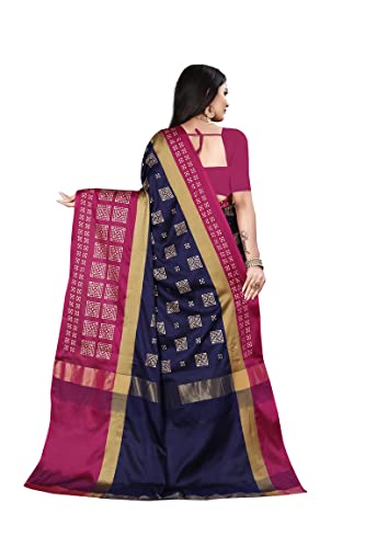 Image of OM SAI LATEST CREATION Soft Cotton & Silk Saree For Women Banarasi Saree Under 399 2021 Beautiful For Women saree