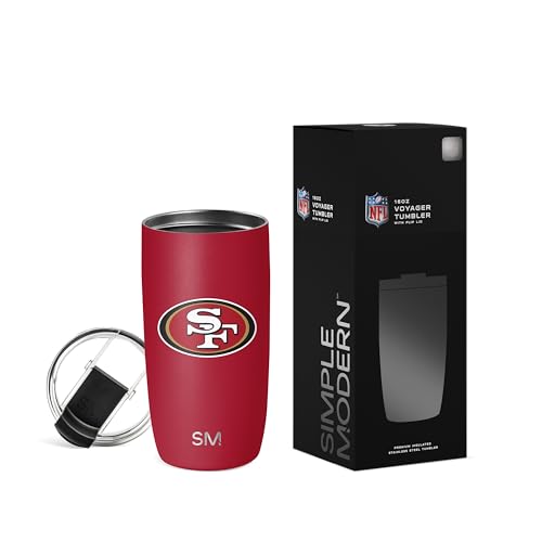 Image of Simple Modern San Francisco 49ers Coffee Mug with Flip Lid | 16oz | NFL