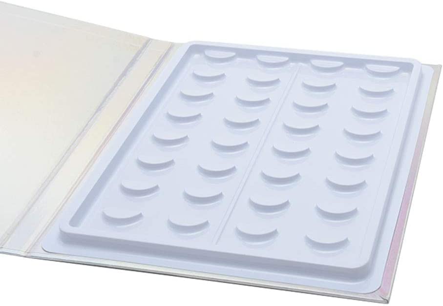 Miniatura 5 de Libro de almacenamiento de pestañas vacío, funda protectora de muestra de pestañas con purpurina, caja de exhibición de pestañas postizas puede