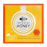 Royal Honey For Men: The Natural Male Enhancement Supplement 4 Organic Natural Honey infused with Natural Jelly, Honey Bee Pollen & 100% Mixed Natural Herbs (Large Pack of 24 Sachets 10Gram Each)