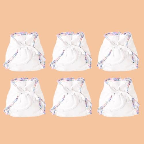 SuperBottoms DryFeel Baby Langot 0-6 months l Organic Cotton Modern Baby Nappy l Mess-free Langot with Gentle Elastics l Super DryFeel Top Layer l Diaper-free Time Essential | 6 Pack - Image 2 thumbnail