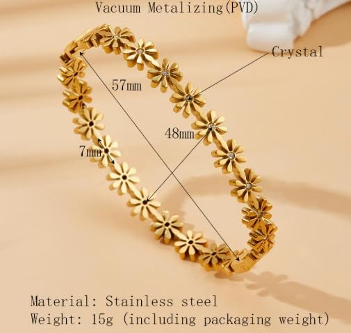 Image of Bamboo Pattern Bracelet for Women | Premium Gold Plated Cuff Bracelet | Minimalist Designer Jewellery for Daily & Party | Gift for Her