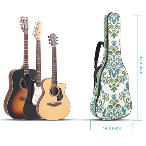 Housse imperméable en tissu Oxford pour guitare acoustique avec bandoulière et poches, motifs floraux peints à la main – Bleu foncé 109 x 42,9 x 11,9 cm, Multicolore 4., 42.9×16.9×4.7 in, Sac de - Les Beatles, Paul McCartney, John Lennon, RIngo Starr, George Harrison Housse imperméable en tissu Oxford pour guitare acoustique avec bandoulière et poches, motifs floraux peints à la main – Bleu foncé 109 x 42,9 x 11,9 cm, Multicolore 4., 42.9x16.9x4.7 in, Sac de – Image 6