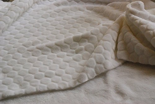 CRS Fur Fabrics Tela de Forro Polar de Doble Cara Muy Suave...