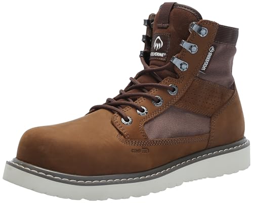 Image of Wolverine Unisex Adult Trade Wedge Unlined Canvas 6 inch Composite Toe