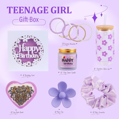 50% Off ONIYEA Teen Girl Birthday Gift Set with 7 Cute Items