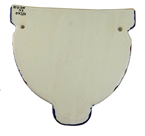 COLOR Y TRADICIÓN Mexican Talavera Wall Planter Handmade Hand Painted Pottery Planter Wall Hanging Sconce Planter # 34