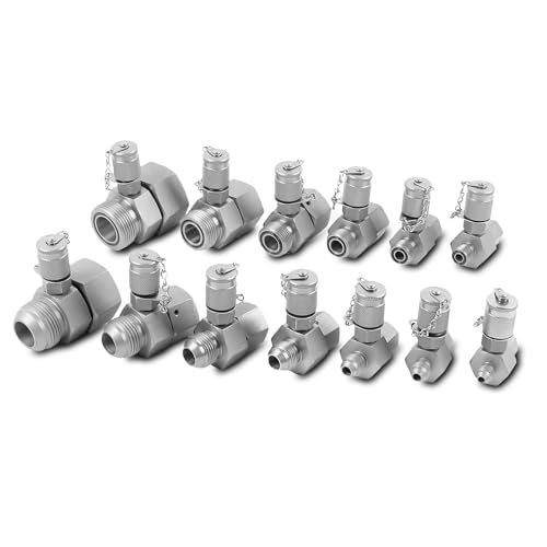 Image of Hydraulic Swivel Run Tees Set JIC37 ORFS Tester Tee Couplings ORFS Series 6-Pack & JIC37 Series 7-Pack for Excavator Construction Machinery Hydraulic System hydraulic fittings