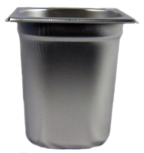 AcMax Gastronorm GN 1/6 Bac Acier Récipient gastronorme en acier inoxydable 3,4 l Profondeur 200 mm
