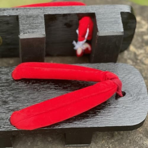 Zuecos geta de madera artesanal con diseño tradicional japonés 4