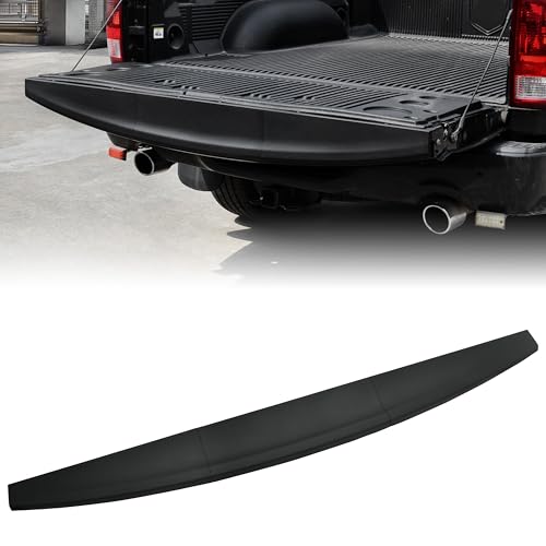 KEWISAUTO Tailgate Spoiler Molding Cap for 2009-2019 Dodge Ram 1500 Combined Center Tailgate Flex Step Cap Top Molding Trim Protector Cover for 2010-2018 Dodge Ram 2500 3500 Accessories 3PCS