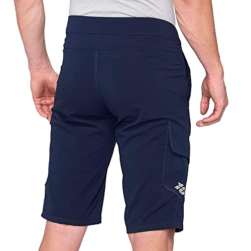 Short 100% Ridecamp para hombre Navy 28.3 miniatura 2