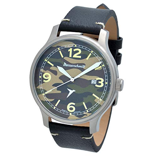 Messerschmitt ME-42A-LB montre-bracelet homme étanche avec cadran noir analogique