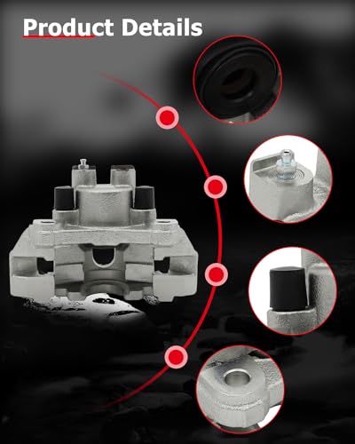 Image of cciyu Rear Left Brake Caliper Assembly w /Bracket 18B4818 1999 2000 2001 2002 2003 2004 For Jeep For Grand Cherokee