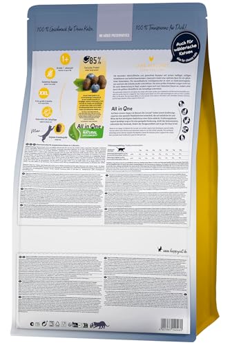 Happy Cat 70569 - Culinary Adult Land Geflügel - Katzen-Trockenfutter für ausgewachsene Katzen und Kater - 1,3 kg Inhalt