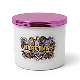 Hyacinth Candle ~ Very Strong Floral FragranceAll Natural Premium Soy and Coconut Wax Candle ~ Highly Scented ~ Large 3 Wick Jar