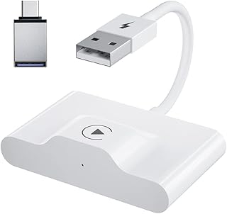 Adaptador sem fio Android Auto para carros Android Auto com fio de fábrica OEM Plug & Play Configuração fácil AA Wireless Android Converte Android Auto com fio para sem fio