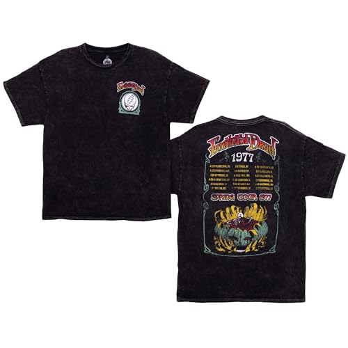 Ripple Junction Grateful Dead Men's Graphic T-Shirt Vintage Concert Tours Officially Licensed