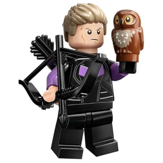 LEGO Marvel Series 2 Minifigure: Ojo de Halcón con capa morada de Maléfica - Superhéroes 71039