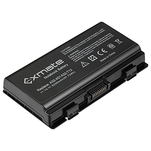 【Specifiche della batteria】 Batteria A32-X51 nuova al 100%; Tensione:11.1V; Capacità:5200mAh 57.72Wh;Tipo di batteria:Li-ion.Numero di celle:6.(Capacità reale.5200 mAh più di 4400 mAh, significa che le batterie estese possono offrire una maggiore capacità e una maggiore durata.)