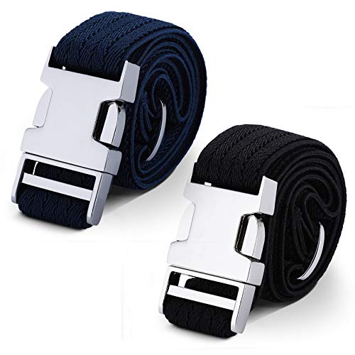 Ceinture élastique enfant boucle réglable argentée taille unique Welrog ajustable