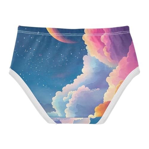 Fun Print Girls Underwear Toddler 2t Cotton Little Girl Panties Gradient Color Night Sky Kids Briefs Undies2