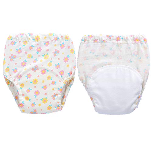 4 Pack Baby Toddler Reusable Toilet Pee Potty Training Pants Cloth Diapers Underwear (12 Month, C)