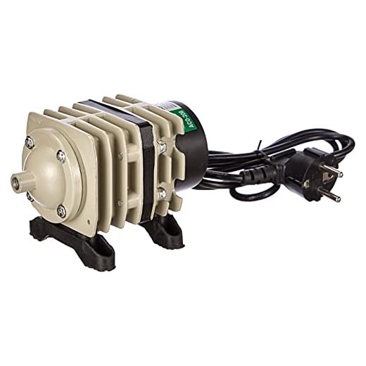 Hailea Bomba de aire/compresor de pistón Hailea ACO 208, 35 l/min, 14,2x8,0x7,8 cm, gris