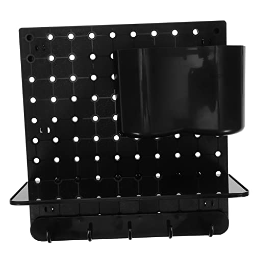 BELLIFFY Craft Organizers 1 Set of Wall Mount Pegboard Portable Shelf for Living Room