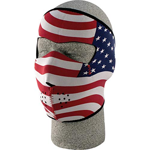 ZANheadgear WNFM003 Neoprene Full Face Mask, Stars and Stripes, Adult/Unisex