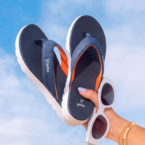 Image of YOHO Fauna 002 V-Strap Slippers for Women | Lightweight EVA Comfort | Platform Sole | Breathable Fabric Upper | Shock Absorption | Water-Resistant | Easy to Style