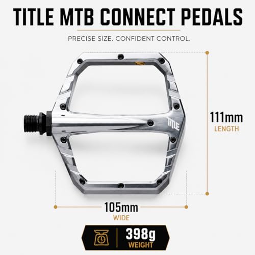 Pédales chromées pour VTT et vélo de route à profil concave bas - 2