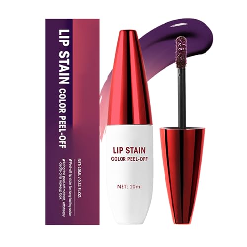 Peel Off Labios Color – Pintalabios tintado despegable | Color de labios mate y pelable para mujer – Peel Off Lip Stain con acabado mate natural