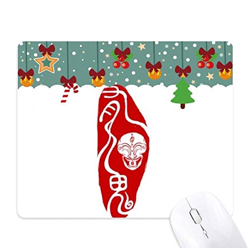 Tapis de souris bureau en caoutchouc antidérapant avec motif traditionnel de sceau de Chine