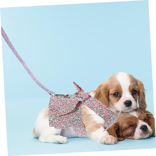 VILLFUL 1 Conjunto De Vestido Com Suspensório Para Cachorro Saia Com Arnês Para Cachorro Vestido For
