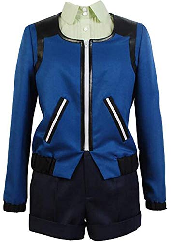 Poetic Walk Tokyo Ghoul:Re 3 Touka Kirishima Costume Halloween Cosplay Costume (Womens-M, Blue Set)