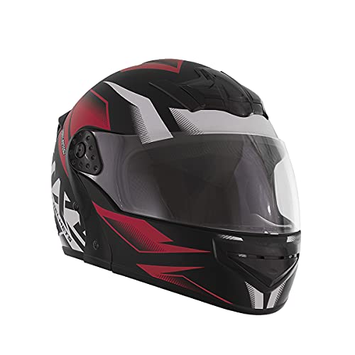 Capacete Escamoteável MIXS Gladiator Storm Fosco 58 Vermelho