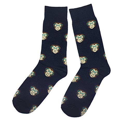 Photo de Chaussettes Casual Funny Business pour hommes avec un pourcentage élevé de coton (43-46, Marin alfe)