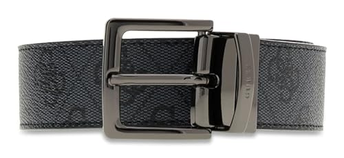 Ceinture GUESS Milano réversible : ajustez facilement votre taille avec ce modèle gris foncé