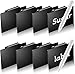 8 Pack Korb Aufbewahrung Etiketten Clip,Ablösbare Etiketten Wiederverwendbare Haushaltsbehälter Black Label Halter,Küche abnehmbare Acryl-Plastik-Tag-Tafel,2 PACK White Kreide enthalten